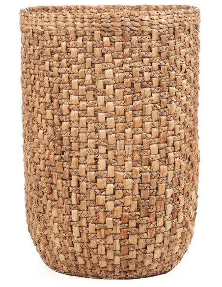 Panier de rangement bohème Rond 44 cm Feuille de bananier Naturel Tressé The Rumih 