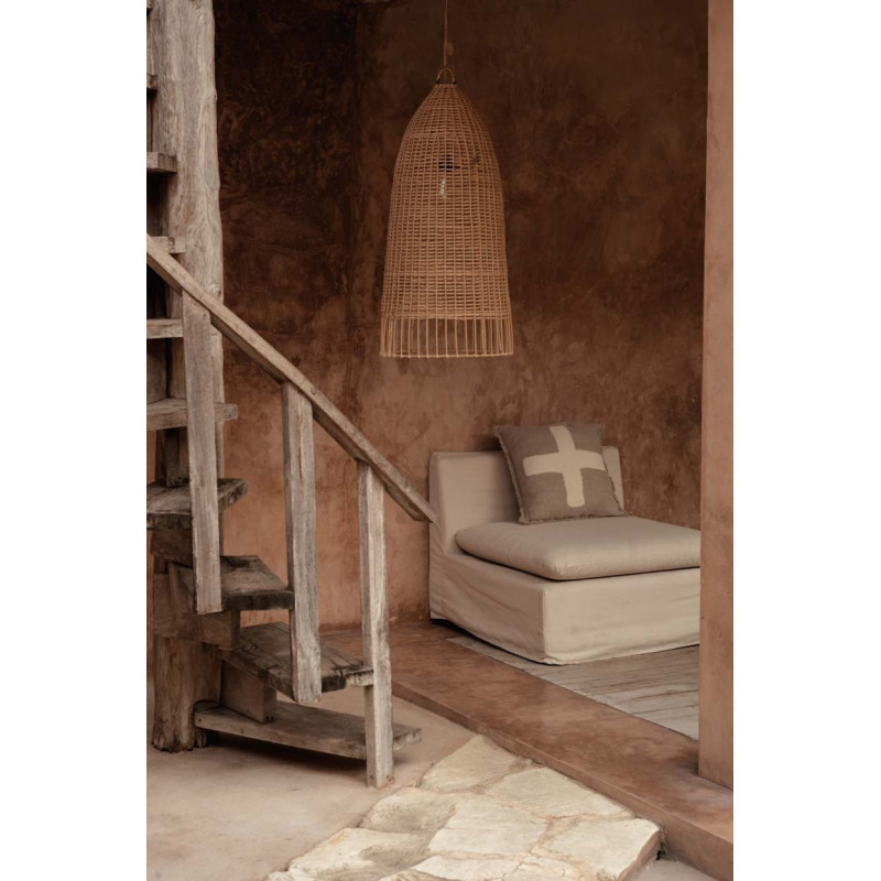 Abat-jour pour suspension 45 cm Rotin Naturel The Elba 