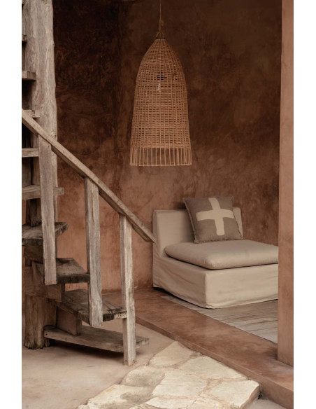 Abat-jour pour suspension 45 cm Rotin Naturel The Elba 