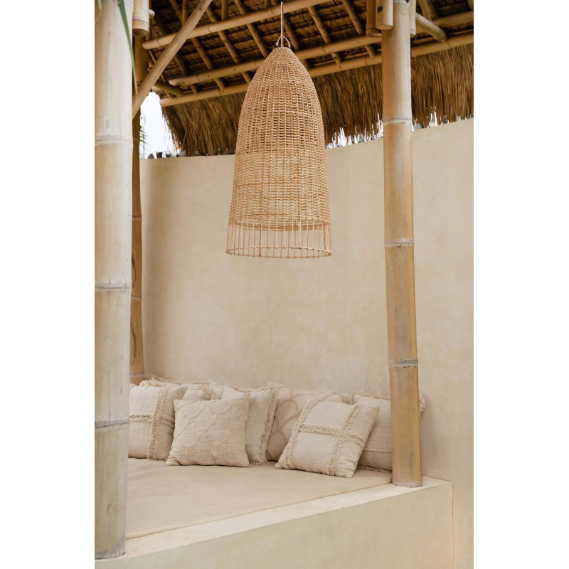 Abat-jour pour suspension 45 cm Rotin Naturel The Elba 