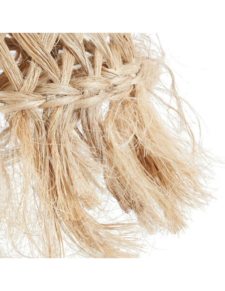 Abat-jour pour suspension 43 cm Herbe d'Abaca Naturel avec franges The Jelly Fish 