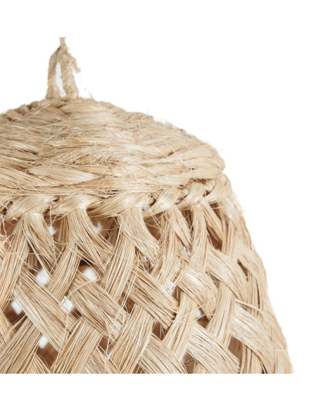 Abat-jour pour suspension 43 cm Herbe d'Abaca Naturel avec franges The Jelly Fish 