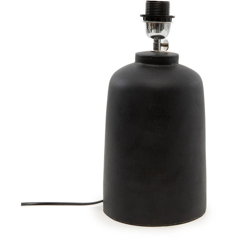 Pied de lampe 16x34 Terre cuite Noir 