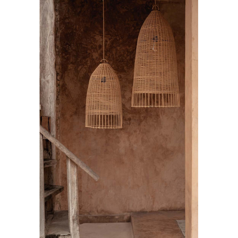 Abat-jour pour suspension 30 cm Rotin Naturel The Elba 