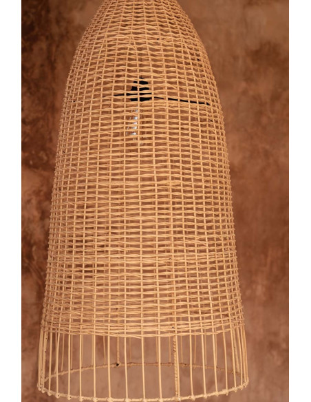 Abat-jour pour suspension 30 cm Rotin Naturel The Elba 