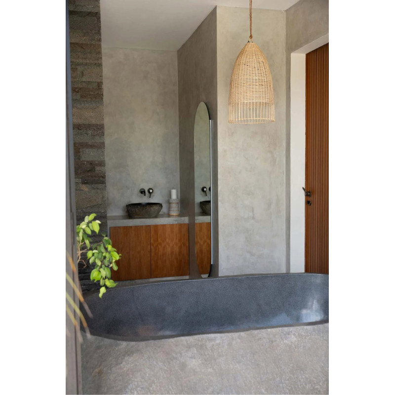 Abat-jour pour suspension 30 cm Rotin Naturel The Elba 