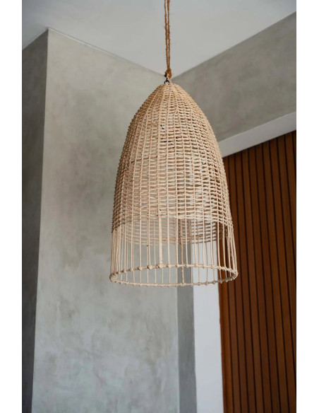 Abat-jour pour suspension 30 cm Rotin Naturel The Elba 