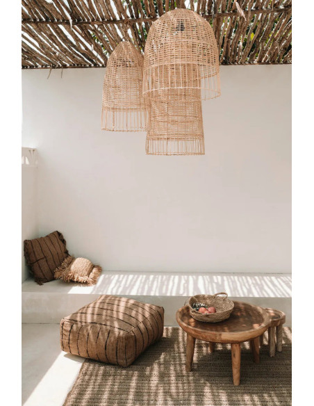 Abat-jour pour suspension 30 cm Rotin Naturel The Elba 