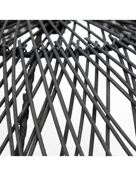 Abat-jour pour suspension XL 75 cm Rotin Noir The Chapeau 