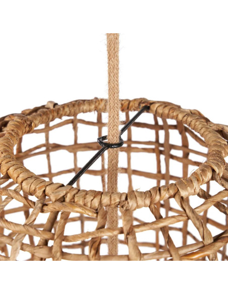 Grand Abat-jour bohème original Hauteur 75 cm Feuille de bananier Naturel Tressé The GuanYin 