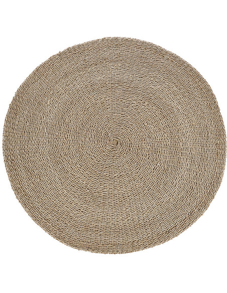 Tapis bord de mer Rond 150 cm Sisal Naturel Tressé The Sizali 
