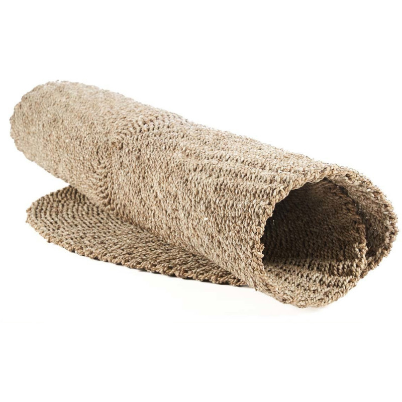 Tapis bord de mer Rond 150 cm Sisal Naturel Tressé The Sizali 