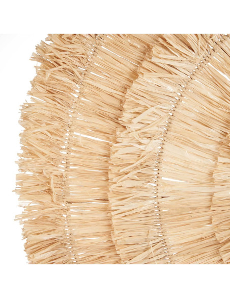 Décoration murale bohème chic ronde 85 cm Sisal Naturel Tressé The Sehseh 