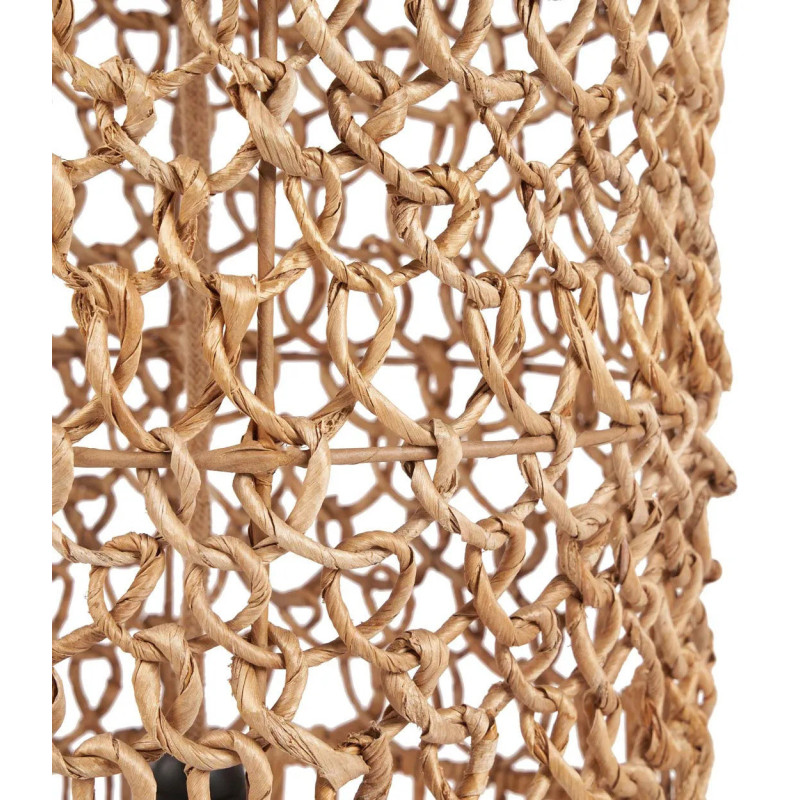 Abat-jour bohème cylindre Hauteur 67 cm Feuille de bananier Naturel Tressé The Takuhanki 