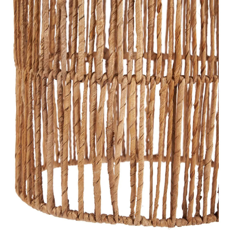 Abat-jour bohème cylindre Hauteur 67 cm Feuille de bananier Naturel Tressé The Takuhanki 