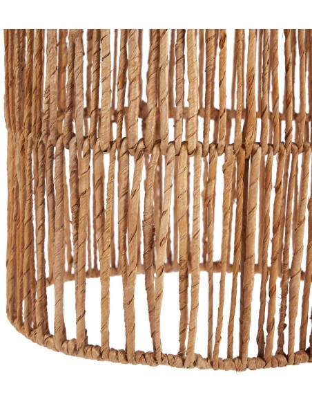 Abat-jour bohème cylindre Hauteur 67 cm Feuille de bananier Naturel Tressé The Takuhanki 
