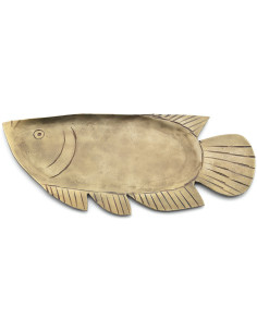 Petit Plateau original Poisson 27 cm Laiton Doré The Catch 