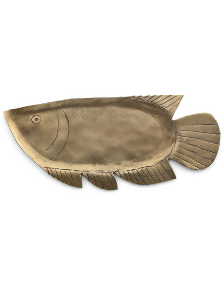 Petit Plateau original Poisson 27 cm Laiton Doré The Catch 