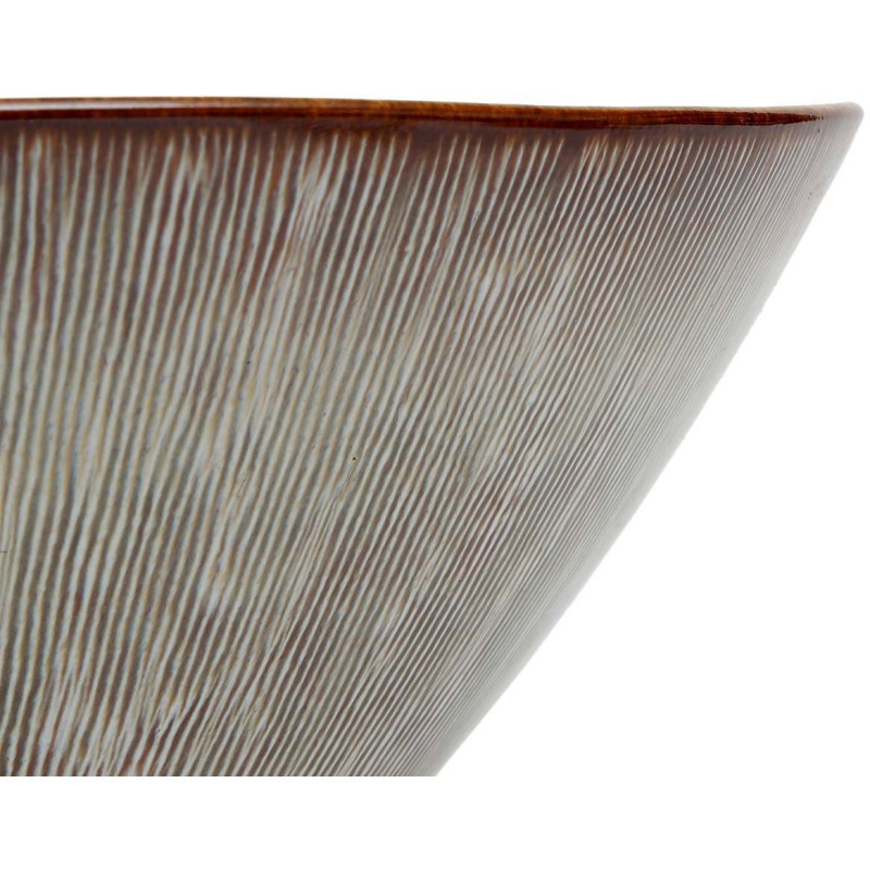 Saladier rond 19 cm Grès Greige Marron The Peniche 