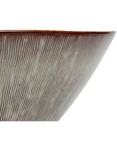 Saladier rond 19 cm Grès Greige Marron The Peniche 