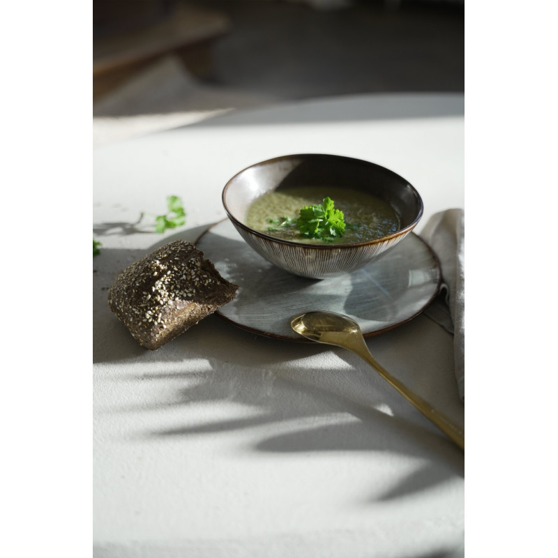 Bol à céréales rond 16 cm Grès Greige Marron The Peniche 