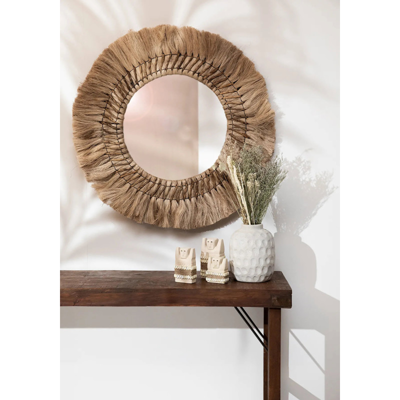 Vase Rond Hauteur 18 cm en Terre cuite Gris béton The Trendy 