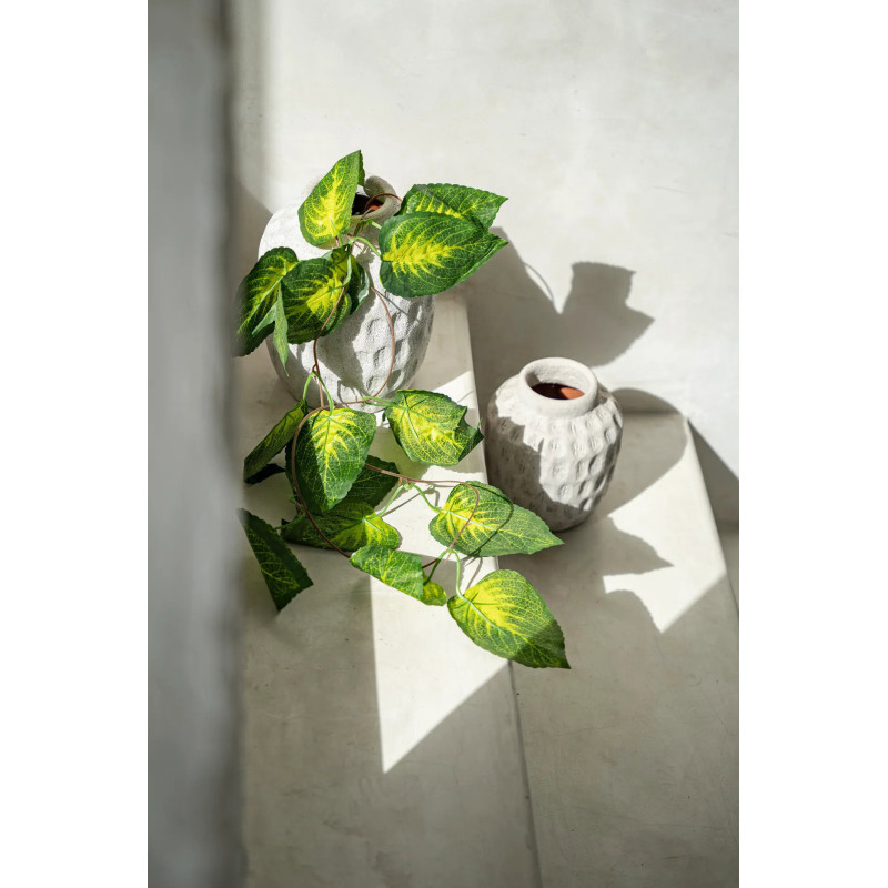 Vase Rond Hauteur 18 cm en Terre cuite Gris béton The Trendy 