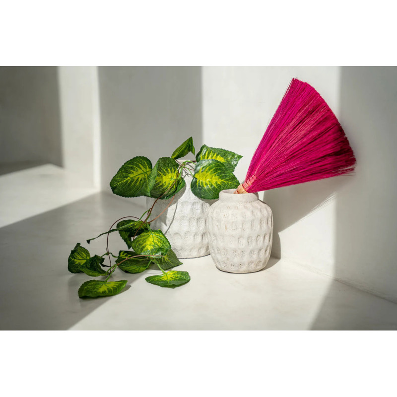 Vase Rond Hauteur 18 cm en Terre cuite Gris béton The Trendy 