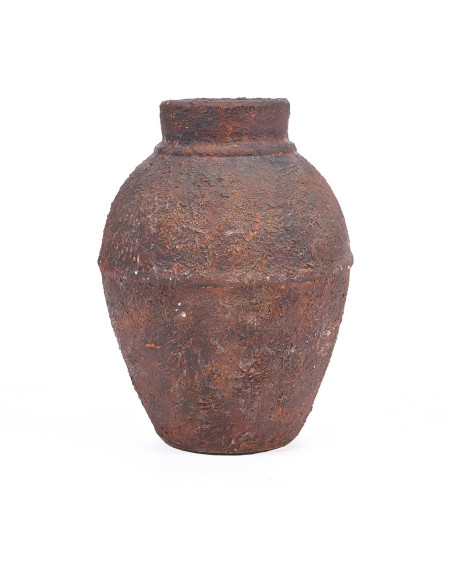 Vase vintage Amphore H 30 cm Terre cuite Bordeaux Vieilli The Amphora Rustica 