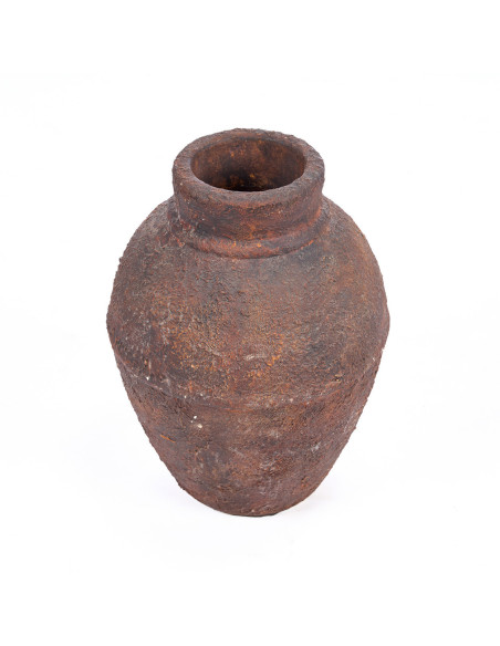 Vase vintage Amphore H 30 cm Terre cuite Bordeaux Vieilli The Amphora Rustica 