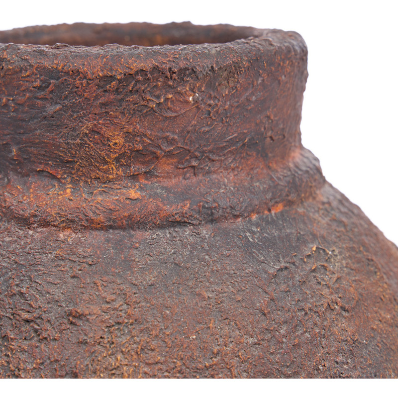 Vase vintage Amphore H 30 cm Terre cuite Bordeaux Vieilli The Amphora Rustica 