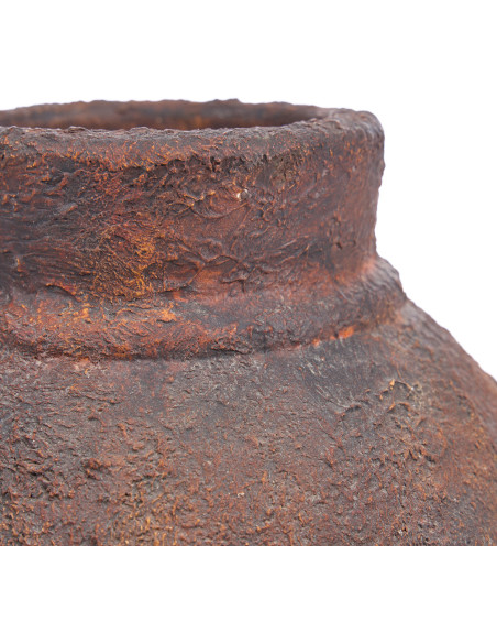 Vase vintage Amphore H 30 cm Terre cuite Bordeaux Vieilli The Amphora Rustica 