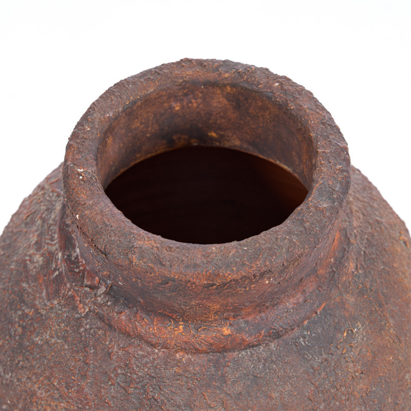 Vase vintage Amphore H 30 cm Terre cuite Bordeaux Vieilli The Amphora Rustica 