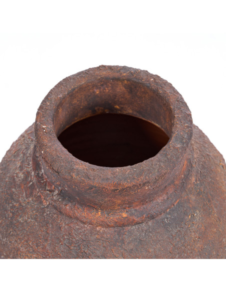 Vase vintage Amphore H 30 cm Terre cuite Bordeaux Vieilli The Amphora Rustica 