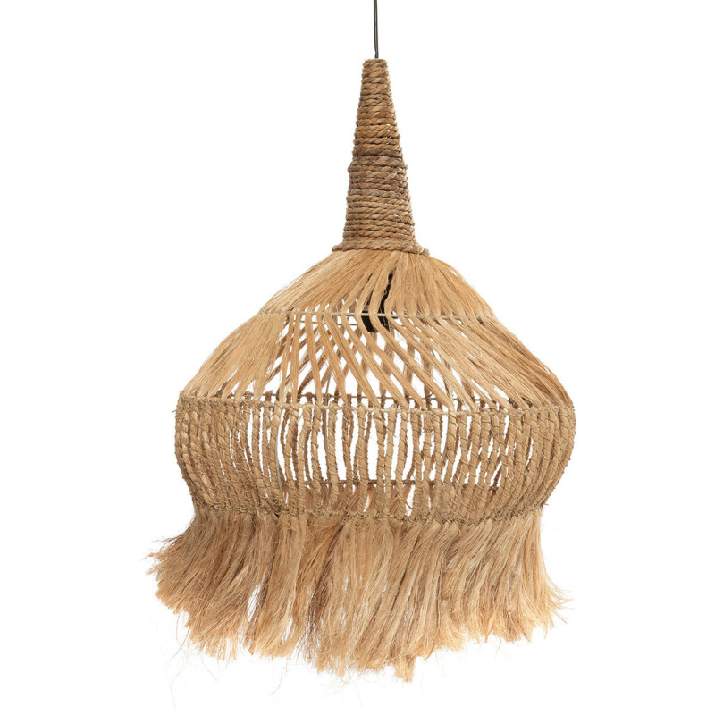 Abat-jour pour suspension 50 cm Herbe d'Abaca Naturel The Hippy Tipi 