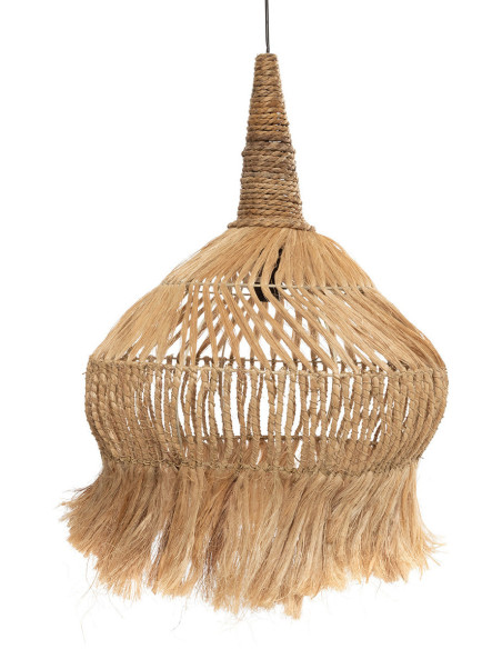 Abat-jour pour suspension 50 cm Herbe d'Abaca Naturel The Hippy Tipi 