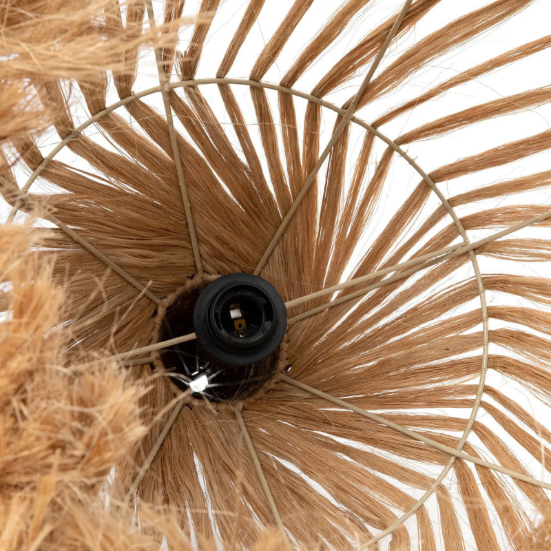 Abat-jour pour suspension 50 cm Herbe d'Abaca Naturel The Hippy Tipi 