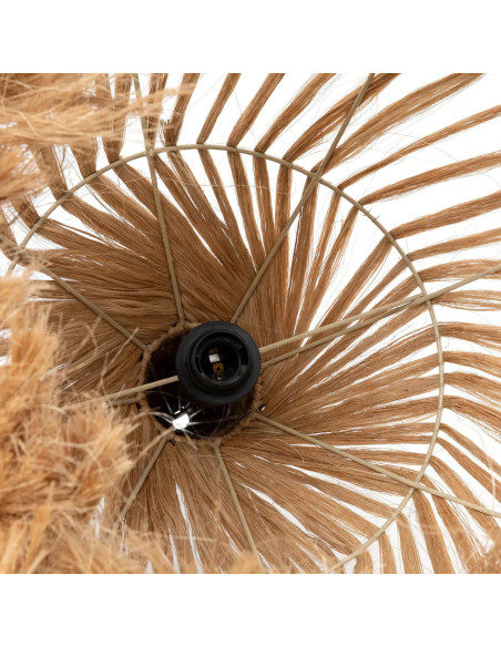 Abat-jour pour suspension 50 cm Herbe d'Abaca Naturel The Hippy Tipi 