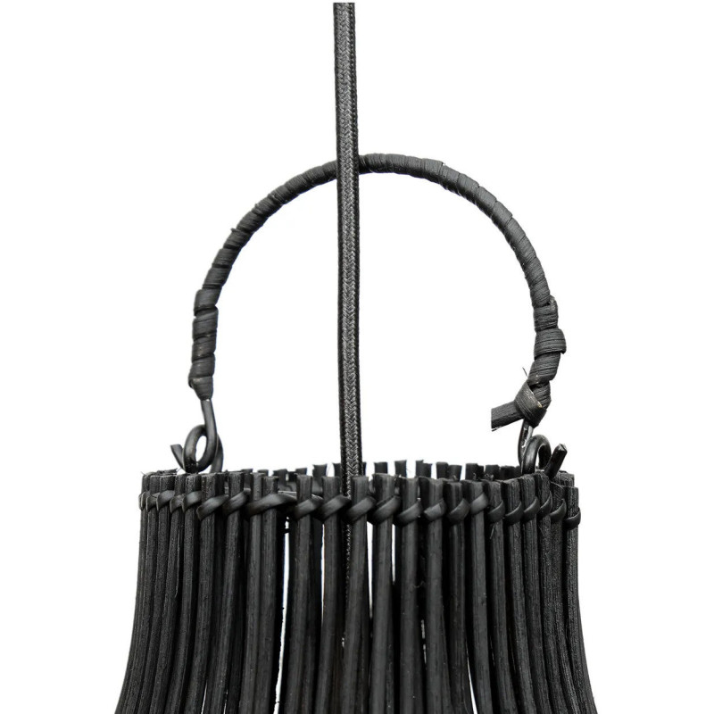 Abat-jour pour suspension 55 cm Rotin Noir The Lobster Trap 