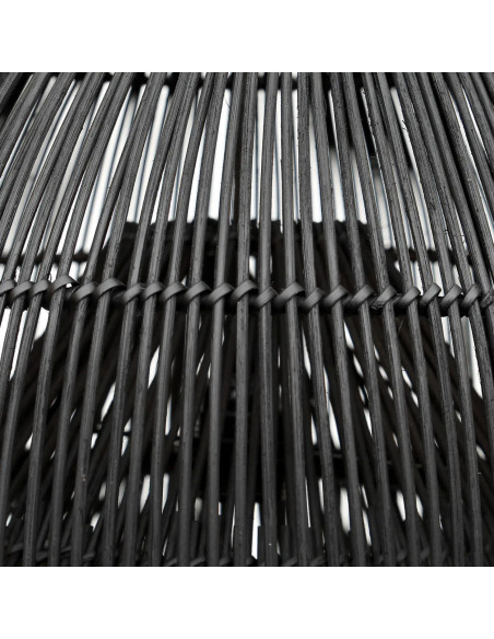 Abat-jour pour suspension 55 cm Rotin Noir The Lobster Trap 