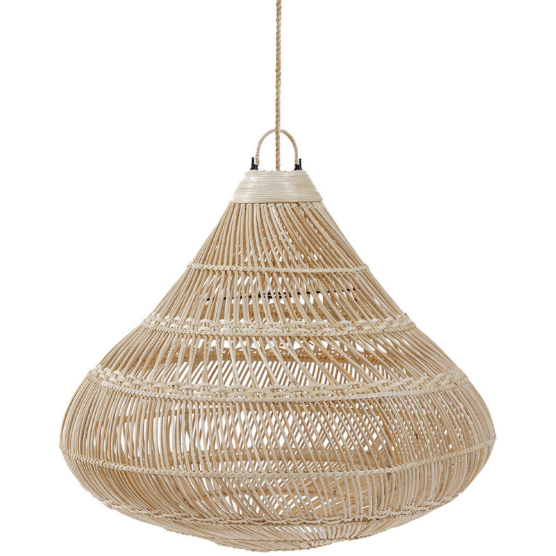Abat-jour pour suspension 55 cm Rotin Naturel The Drop 