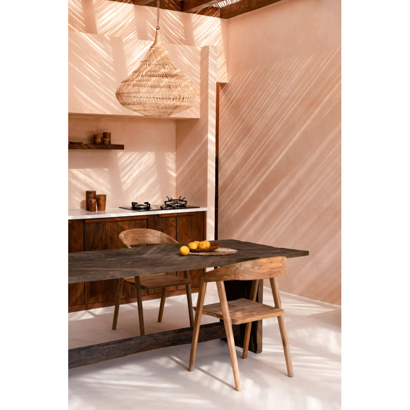 Abat-jour pour suspension 55 cm Rotin Naturel The Drop 