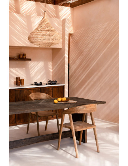 Abat-jour pour suspension 55 cm Rotin Naturel The Drop 