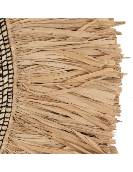 Grande Décoration murale ethnique chic H 80 cm Herbe Naturel Tressé The Nahla 