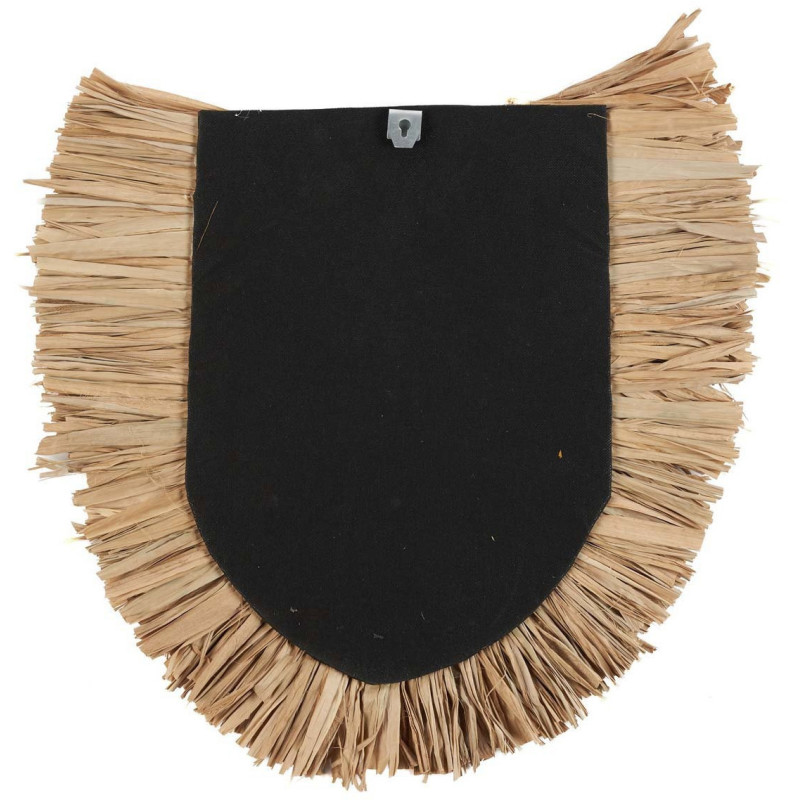 Grande Décoration murale ethnique chic H 80 cm Herbe Naturel Tressé The Nahla 