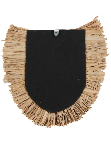Grande Décoration murale ethnique chic H 80 cm Herbe Naturel Tressé The Nahla 