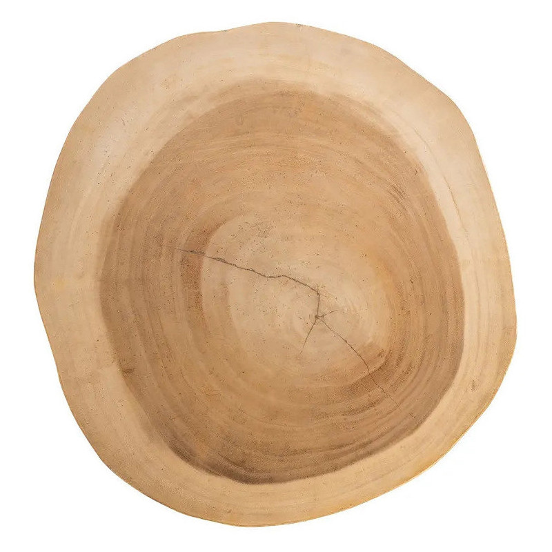 Sellette haute originale Ronde en Branche de teck Bois de suar Naturel The Gili 