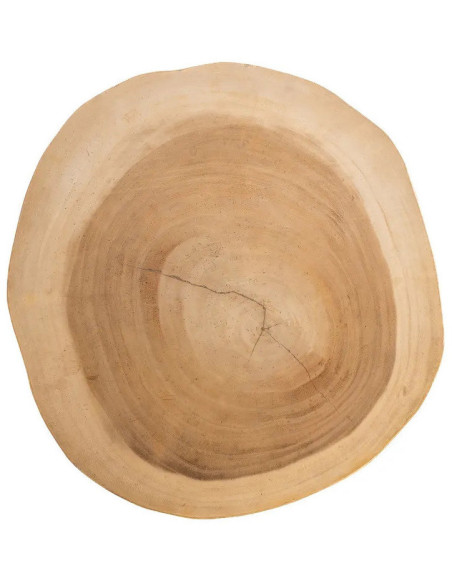 Sellette haute originale Ronde en Branche de teck Bois de suar Naturel The Gili 