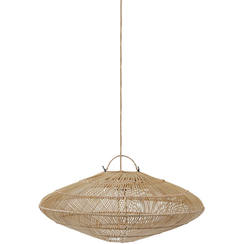 Abat jour original pour suspension 75 cm en Rotin Naturel The Macaron 