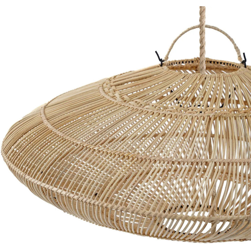 Abat jour original pour suspension 75 cm en Rotin Naturel The Macaron 